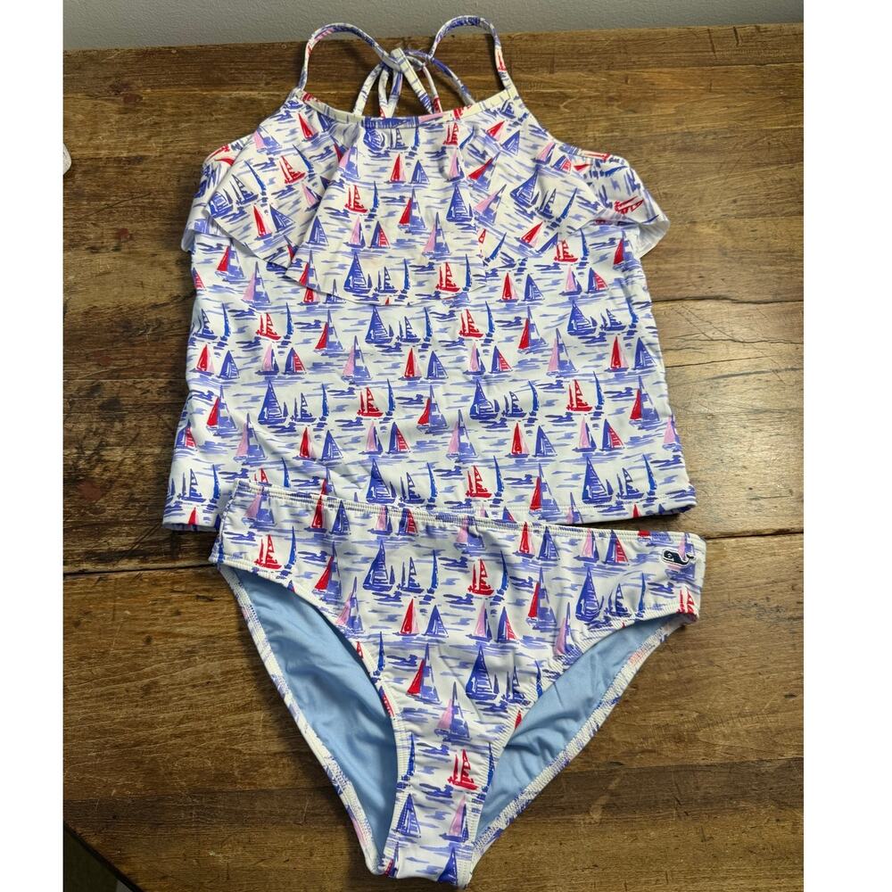 Vineyard‎ Vines Sailboat Tankini size girl's large (14)